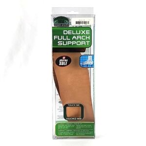 Moneysworth & Best Deluxe Leather Full Arch Support  Insole Semi Rigid